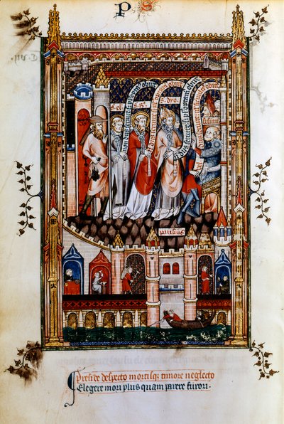 St Denis levado para Sisinnius, 1317 de Unbekannt