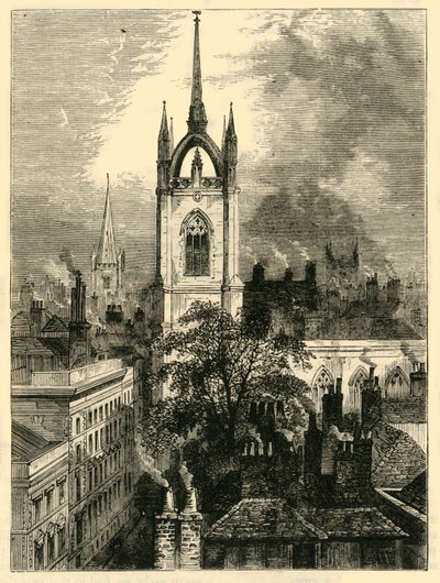 St. Dunstans-in-the-East, c1872. de Unbekannt