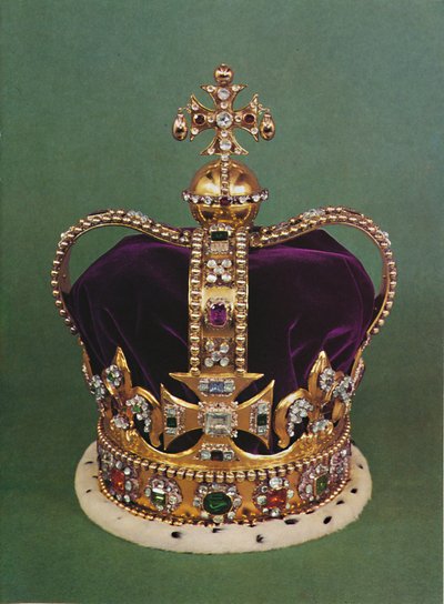 Coroa de St. Edwards com a qual o Soberano é coroado, 1953 de Unbekannt