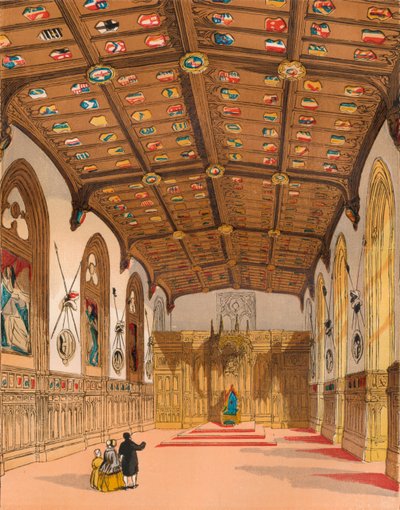 St Georges Hall, Windsor, c1845, 1864 de Unbekannt