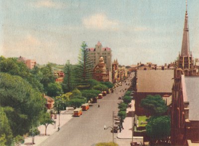 St. Georges Terrace, olhando para o oeste, c1947. de Unbekannt