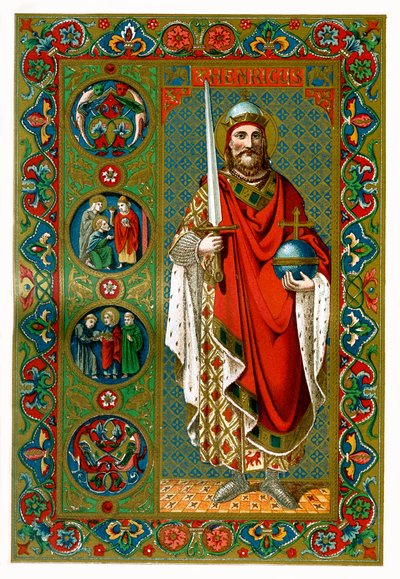 St Henry, Sacro Imperador Romano, 1886 de Unbekannt