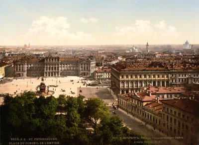 St Isaacs Square, São Petersburgo, Rússia, c1890-c1905 de Unbekannt