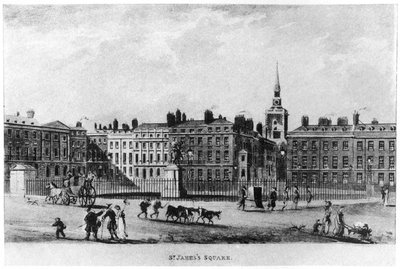 St Jamess Square, Londres, século XVIII 1907 de Unbekannt