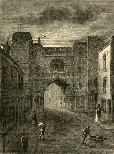 St. Johns Gate, Clerkenwell, c1872. de Unbekannt
