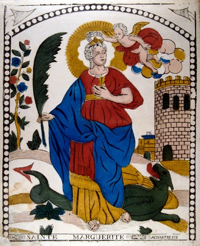 Santa Margarida ou Marina de Antioquia, mártir cristã virgem do início do século IV, século XIX de Unbekannt