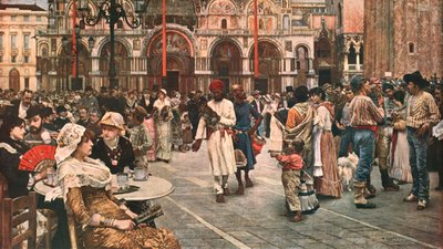 Praça de São Marcos, Veneza, 1883, c1902. de Unbekannt