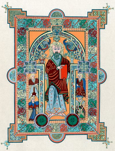 São Mateus, do Livro de Kells, c800 de Unbekannt