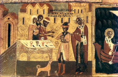 São Nicolau, fragmento, século XVIII de Unbekannt