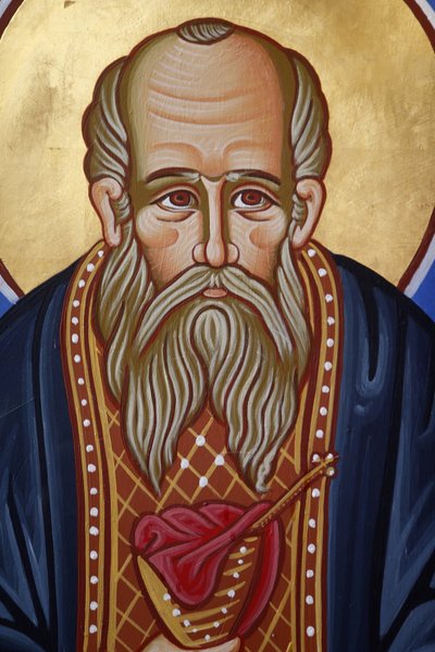 Afresco de São Nicolau em Pedoulas Igreja Ortodoxa, Chipre, 20150510, Pedoulas, Chipre de Unbekannt