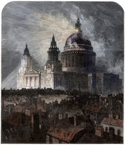 Catedral de São Paulo no dia de ação de Graças, 1872 de Unbekannt