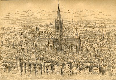 St. Pauls e a vizinhança em 1540, 1897. de Unbekannt