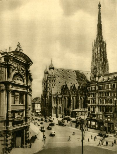 Catedral de St Stephens, Viena, Áustria, c1935. de Unbekannt