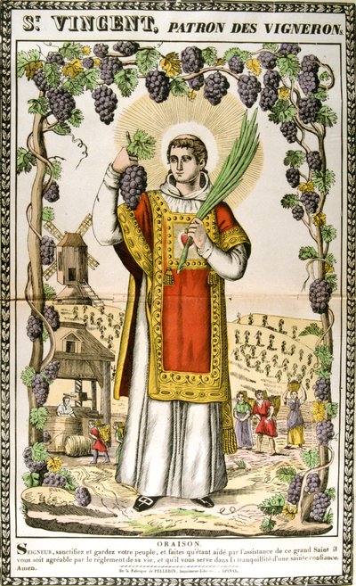 São Vicente, mártir cristão espanhol, século XIX de Unbekannt