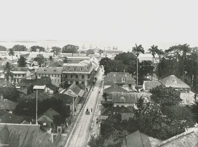 Rua São Vicente, Porto da Espanha, Trinidad, 1895. de Unbekannt