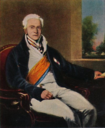 Chanceler do Estado Príncipe Hardenberg 1750-1822. - Pintura de Lawrence, 1934. de Unbekannt