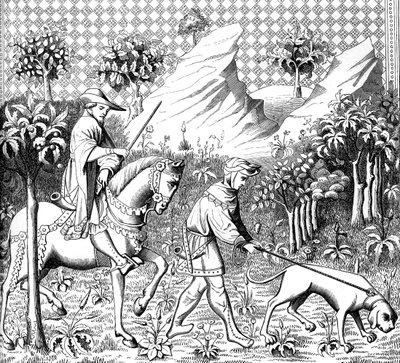 Caça ao veado, século XIV 1849 de Unbekannt