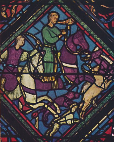 Vitral - Catedral de Chartes, século XIII, c1950. de Unbekannt