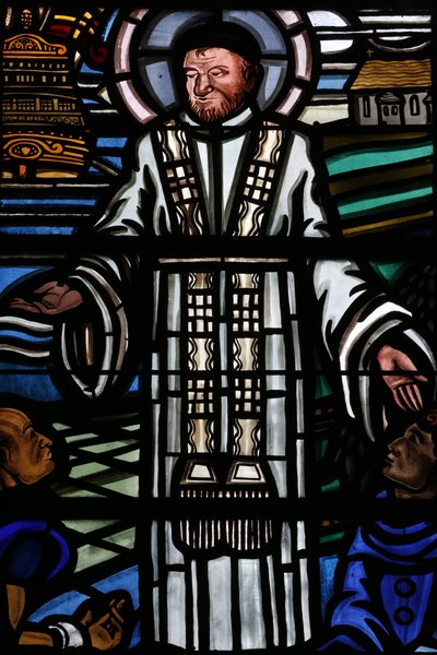 Janela de vidro manchado. São Vicente de Paulo, Paris, França de Unbekannt