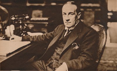 Stanley Baldwin, recém-eleito Primeiro Ministro do Reino Unido, maio de 1923 1935. de Unbekannt