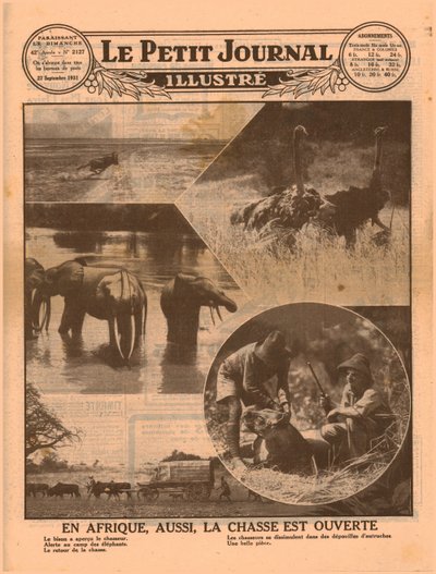 Início da temporada de caça africana, 1931. de Unbekannt