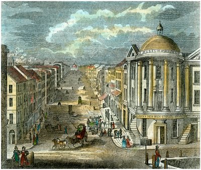 State Street, Albany, Nova York, EUA, c1835 de Unbekannt