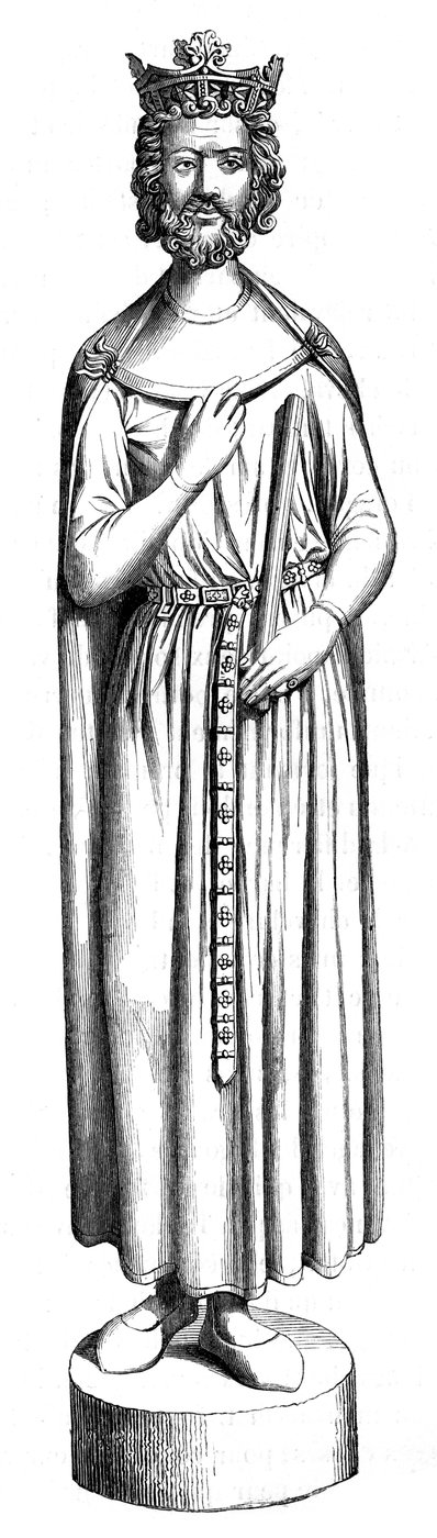 Estátua de Childebert, século XIII 1849 de Unbekannt