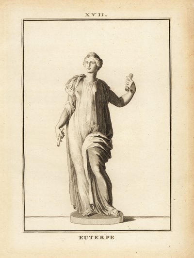 Estátua de Euterpe, musa da música na mitologia grega de Unbekannt