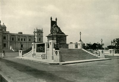 Estátua da rainha Victoria em frente ao Victoria Memorial Hall, 1925. de Unbekannt