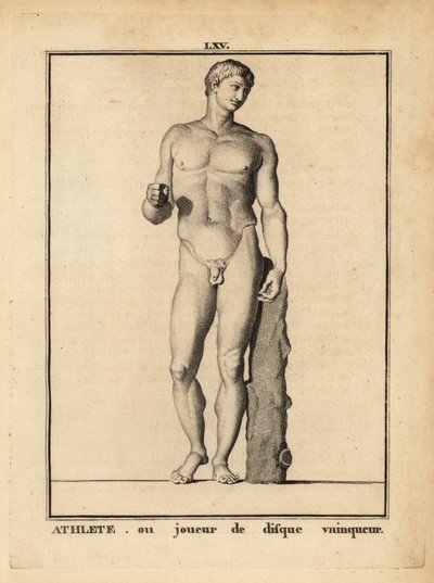Estátua de um atleta nu ou de um atirador de discos vitorioso de Unbekannt