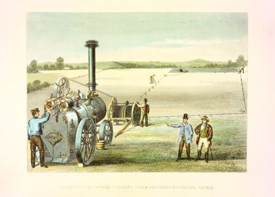 Equipamento de aragem a vapor, c1860 de Unbekannt