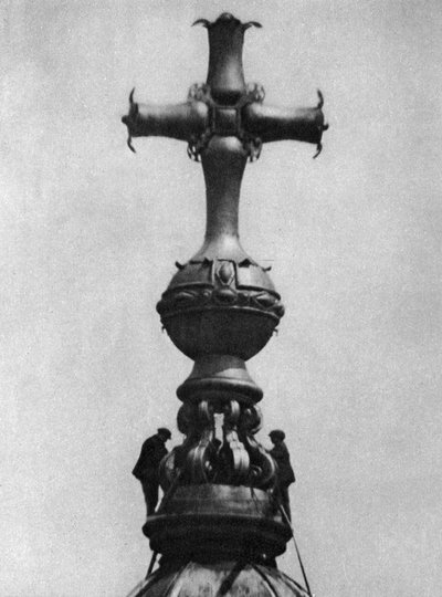 Steeplejacks no cume da Catedral de St Pauls, Londres, 1926-1927 de Unbekannt