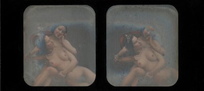 [Vista Estereográfica de Duas Mulheres Nuas], década de 1840. de Unbekannt