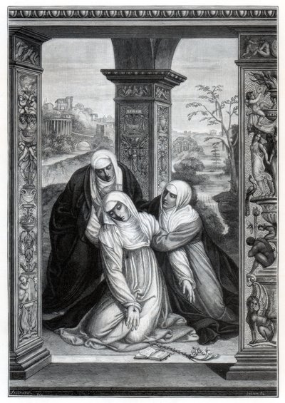 Estigmatização de Santa Catarina de Siena, 1870 de Unbekannt