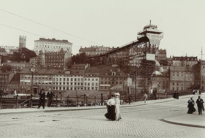 Estocolmo - Suécia. Katarinahissen (elevador). Por volta de 1900 de Unbekannt