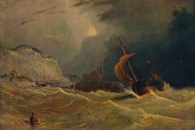 Seascape tempestuoso, c1830, 1938 de Unbekannt