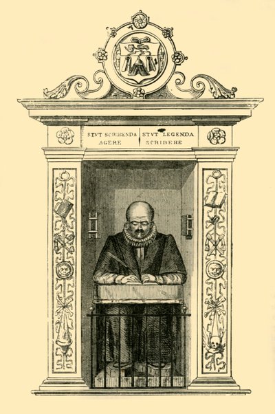 Stows Monument em St Andrew Undershaft, c1872. de Unbekannt