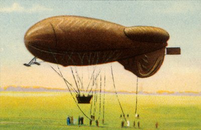 Balão de barragem aerodinâmico com cesta, 1918, 1932. de Unbekannt
