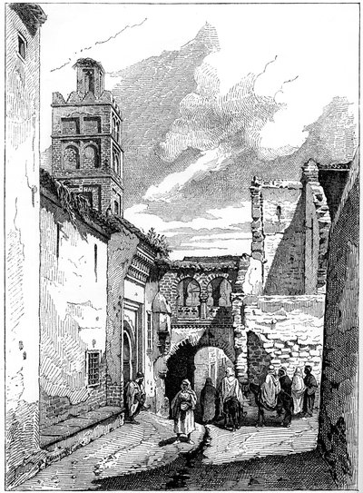 Street view em Tlemcen, Argélia, c1890 de Unbekannt