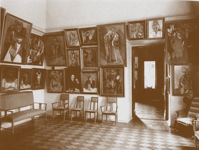 Estudo conhecido como Sala Picasso na casa de Shchukins de Unbekannt