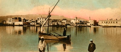 Suez - vista do mar durante as águas altas, c1918-c1939. de Unbekannt