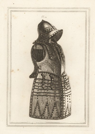 Fato de moral negra ou armadura de arquebus de Unbekannt
