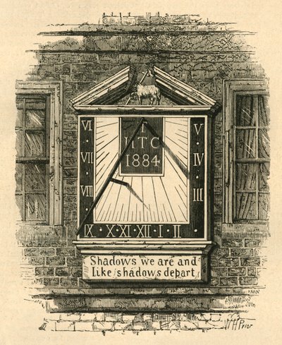 Mostrador solar no templo, 1885, 1897. de Unbekannt