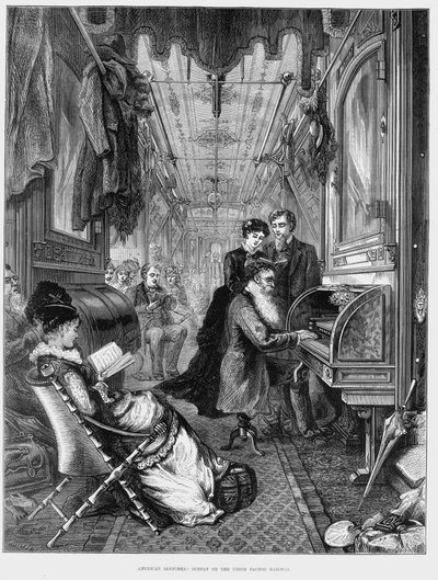 Domingo de manhã na Union Pacific Railroad, EUA, 1875 de Unbekannt