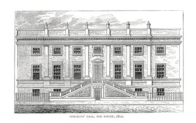 Cirurgiões Hall, Old Bailey, 1800 de Unbekannt