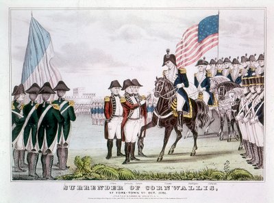 Rendição de Cornwallis, Yorktown, Virgínia, 1781 de Unbekannt