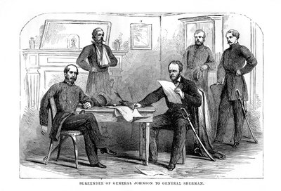Rendição do general Johnston ao general Sherman, 26 de abril de 1865, 1872 de Unbekannt