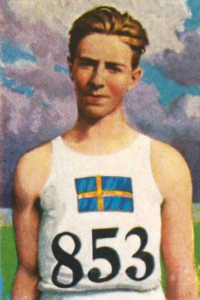 Erik Lundquist, lançador de dardo sueco, 1928. de Unbekannt