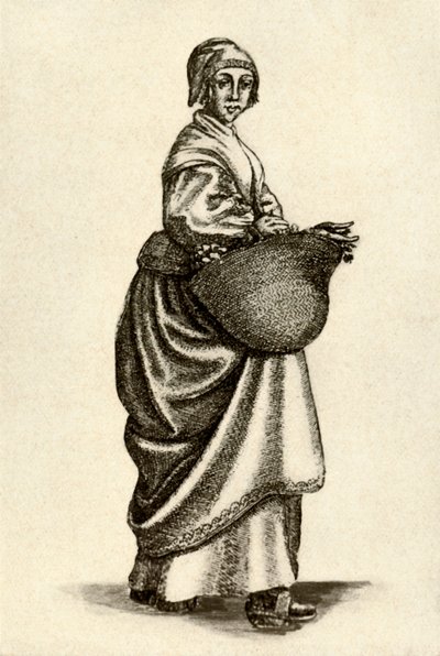 Mulher sueca de tamancos, 1640, 1937. de Unbekannt