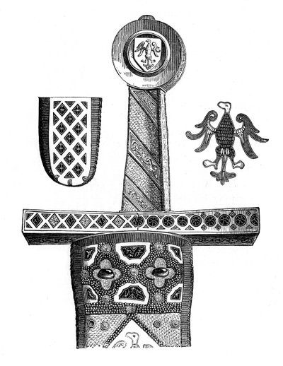 Espada de Carlos Magno, século x8, 1870 de Unbekannt